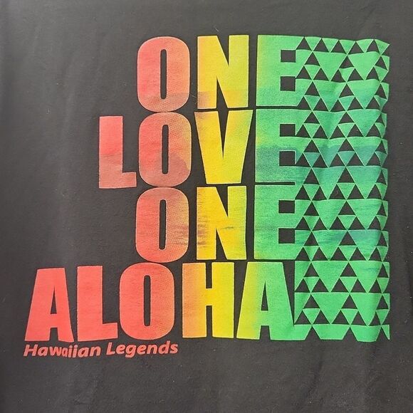 One Love One Aloha Hawaiian Legends T-shirt M - Picture 2 of 4